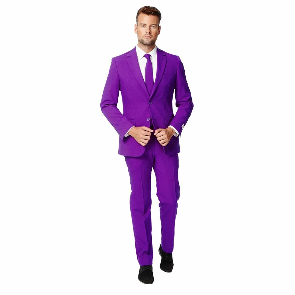 Men's OppoSuits Slim-Fit Solid Suit & Tie Set 9 Men's OppoSuits Slim-Fit Solid Suit & Tie Set - Image 7