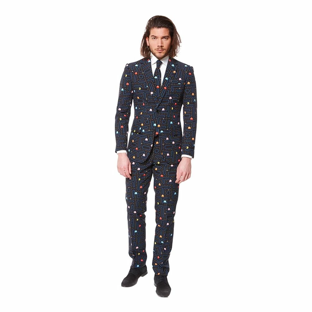 Men's OppoSuits Pac-Man Slim-Fit Suit & Tie Set 3 Men's OppoSuits Pac-Man Slim-Fit Suit & Tie Set