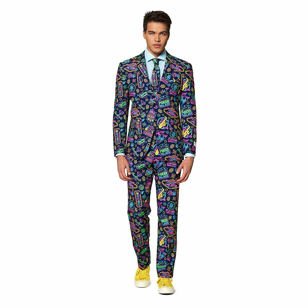 Men's OppoSuits Slim-Fit Novelty Pattern Suit & Tie Set 6 Men's OppoSuits Slim-Fit Novelty Pattern Suit & Tie Set - Image 4