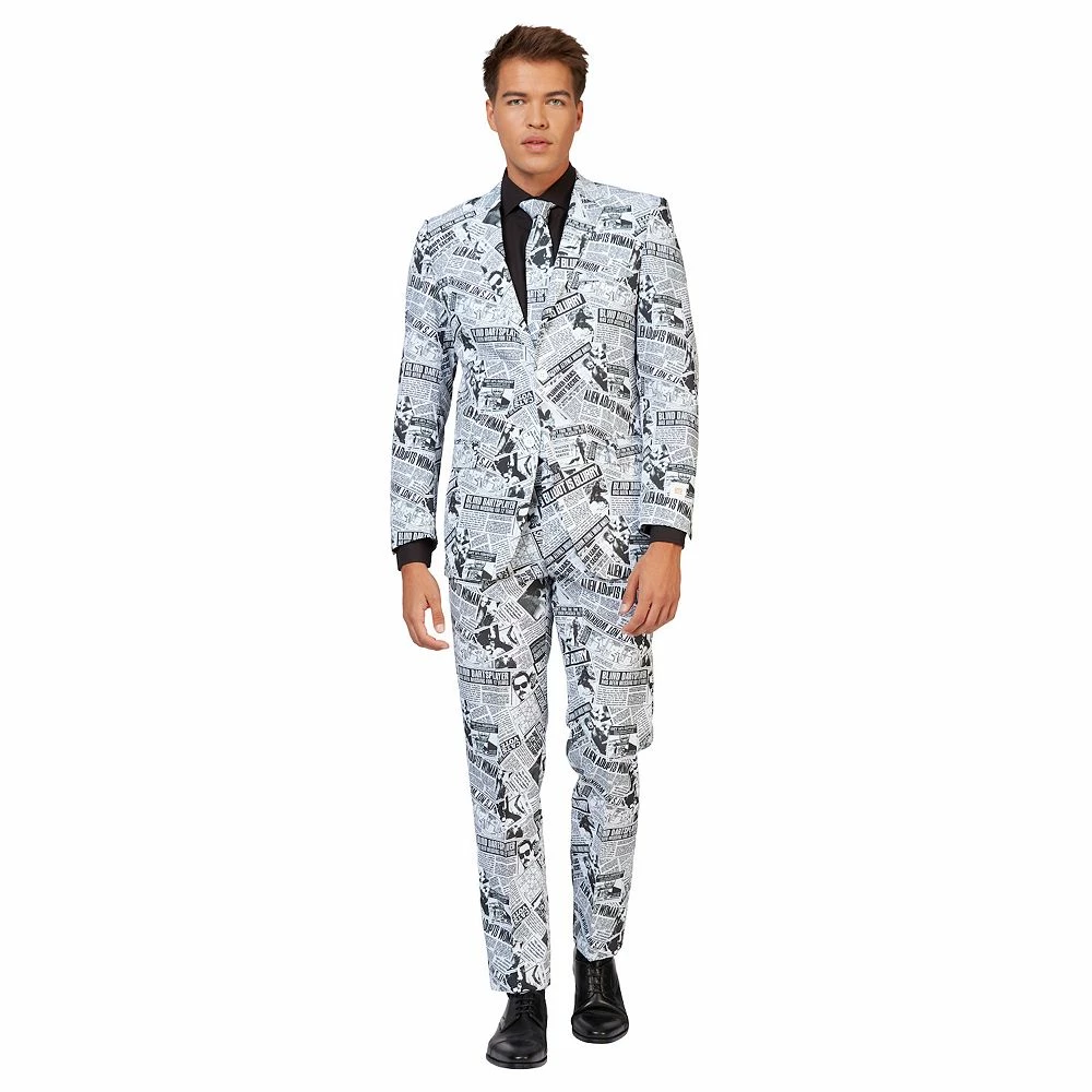 Men's OppoSuits Slim-Fit Novelty Pattern Suit & Tie Set 8 Men's OppoSuits Slim-Fit Novelty Pattern Suit & Tie Set - Image 6