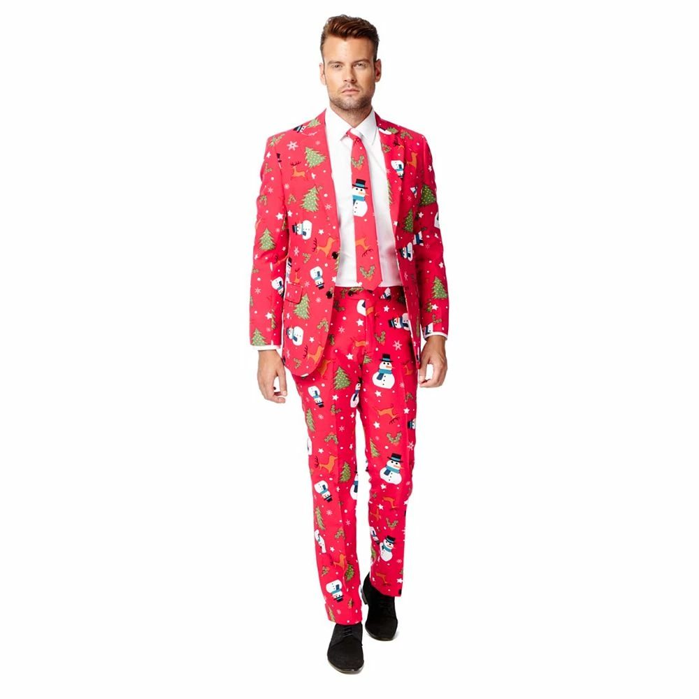 Men's OppoSuits Slim-Fit Holiday Novelty Suit & Tie Set 7 Men's OppoSuits Slim-Fit Holiday Novelty Suit & Tie Set - Image 5