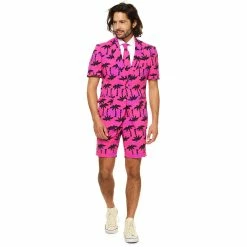 OppoSuits Shop 7 Men's OppoSuits Slim-Fit Tropicool Suit & Tie Set