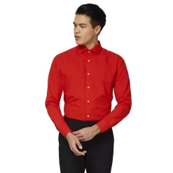 Men's OppoSuits Modern-Fit Dress Shirt -OppoSuits Shop 3611123 Red Devil