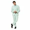 Men's OppoSuits Slim-Fit Magic Mint Solid Suit & Tie Set 1 Men's OppoSuits Slim-Fit Magic Mint Solid Suit & Tie Set -OppoSuits Shop 3741907
