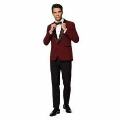 Men's OppoSuits Slim-Fit Tuxedo Set -OppoSuits Shop 3741933 Hot Burgundy