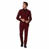 Men's OppoSuits Slim-Fit Blazing Burgundy Suit & Tie Set 2 Men's OppoSuits Slim-Fit Blazing Burgundy Suit & Tie Set -OppoSuits Shop 3741939