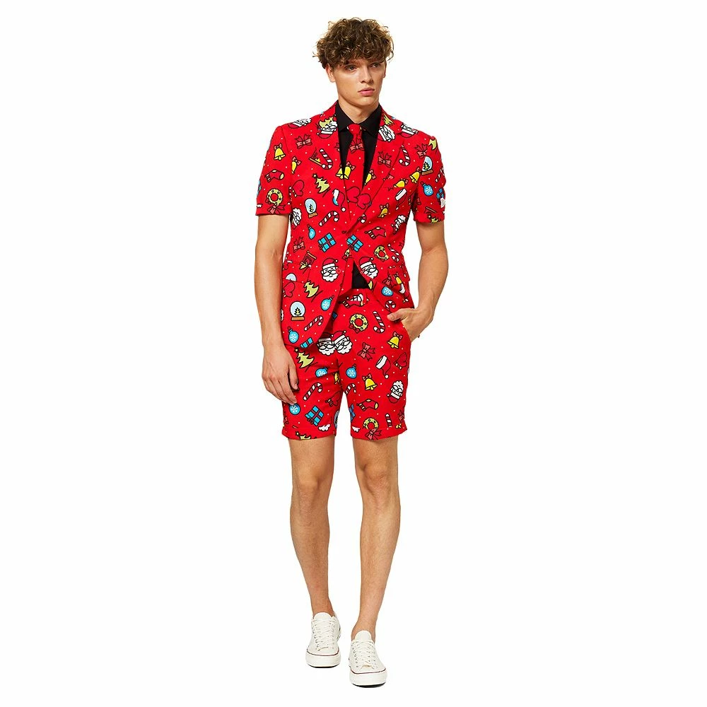 Men's OppoSuits Slim-Fit Summer Dapper Decorator Christmas Suit & Tie Set 3 Men's OppoSuits Slim-Fit Summer Dapper Decorator Christmas Suit & Tie Set