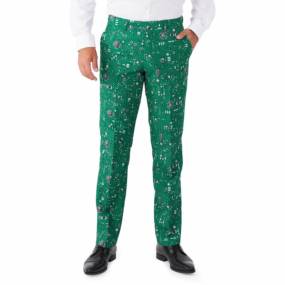 Men's OppoSuits Cool Circuit Slim-Fit Novelty Pattern Suit & Tie Set 4 Men's OppoSuits Cool Circuit Slim-Fit Novelty Pattern Suit & Tie Set - Image 2