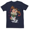 Men's Looney Tunes Christmas Taz Ripping Presents Tee -OppoSuits Shop 4572690