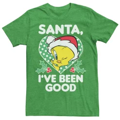 Men's Looney Tunes Christmas Tweety Santa I've Been Good Tee -OppoSuits Shop 4572694 Kelly Heather
