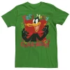 Men's Looney Tunes Christmas Daffy Duck Very Merry Christmas Tee -OppoSuits Shop 4572707