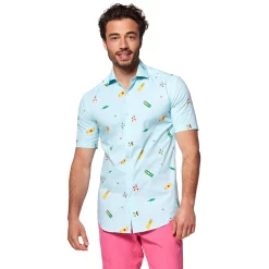 Men's OppoSuits Beach Button-Down Shirt -OppoSuits Shop 4639104 Pool Life Water