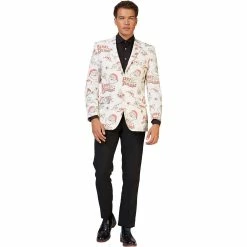 Men's OppoSuits Hohoholly Vintage Christmas Blazer -OppoSuits Shop 4923476 ALT2