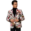 Men's OppoSuits Slim-Fit King of Clubs Poker Cards Blazer -OppoSuits Shop 4923477