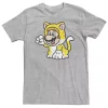 Big & Tall Super Mario 3D Bowser's Fury Mario Cat Portrait Tee -OppoSuits Shop 5059742