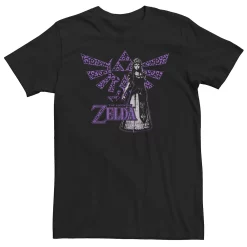 Big & Tall The Legend Of Zelda Cheetah Print Hylian Crest Tee