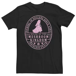 Big & Tall Super Mario Princess Peach Ruler Of The Mushroom Kingdom Tee