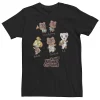 Big & Tall Animal Crossing New Horizons Group Shot Names Tee -OppoSuits Shop 5059823 Black