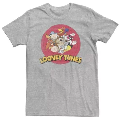 Big & Tall Looney Tunes Classic Circle Lineup Group Shot Tee