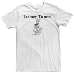 Big & Tall Looney Tunes Bugs Bunny Logo Line Art Tee