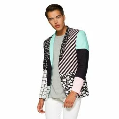Men's OppoSuits Modern-Fit Novelty Summer Blazer -OppoSuits Shop 5237065 Cut Sew Retro