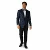 Men's OppoSuits Goldy Dots Metallic Polka Dots Tuxedo Modern-Fit Novelty Suit & Tie Set -OppoSuits Shop 5278994