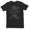 Big & Tall Nintendo NES Controller Parts Schematic Tee -OppoSuits Shop 5285294