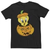 Big & Tall Looney Tunes Halloween Tweety Bird Pumpkin Tee -OppoSuits Shop 5339270
