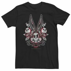Big & Tall Looney Tunes Bugs Bunny Red Sugar Skull Tee