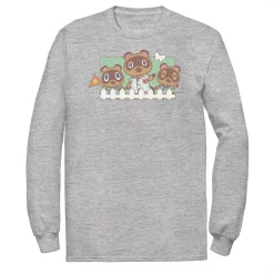 Big & Tall Nintendo Animal Crossing New Horizons Nook Family Portrait Tee