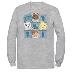 Big & Tall Nintendo Animal Crossing Group Shot Grid Tee
