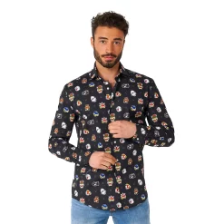 Men's OppoSuits Pokémon Shirt -OppoSuits Shop 6094324 Black